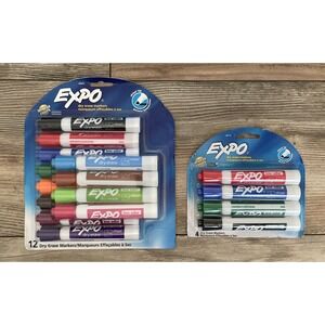 Expo Dry Erase Markers - 1 Pack of (12)--1 Pack of (4)